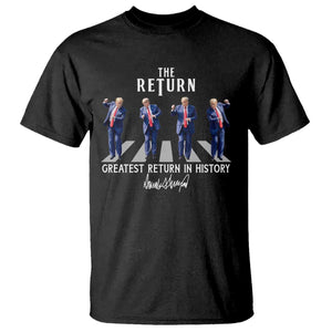 Trump Won 2024 T Shirt The Return Trump Funny Dancing TS09 Black Print Your Wear