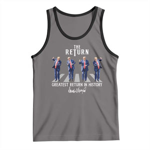 Trump Won 2024 Tank Top The Return Trump Funny Dancing TS09 Deep Heather Black Print Your Wear