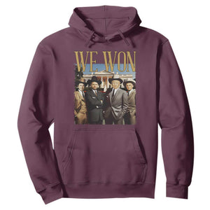 Trump Won 2024 Hoodie We Won Trump Team Cowboy TS09 Maroon Print Your Wear
