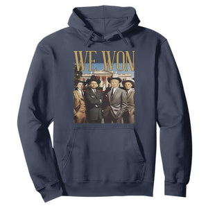 Trump Won 2024 Hoodie We Won Trump Team Cowboy TS09 Navy Print Your Wear