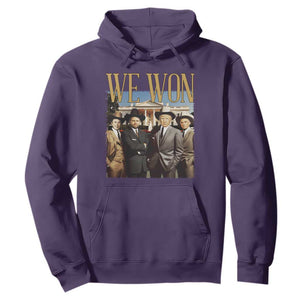 Trump Won 2024 Hoodie We Won Trump Team Cowboy TS09 Purple Print Your Wear