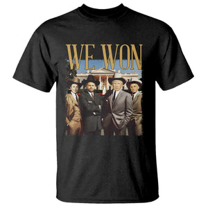 Trump Won 2024 T Shirt We Won Trump Team Cowboy TS09 Black Print Your Wear