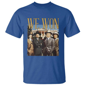 Trump Won 2024 T Shirt We Won Trump Team Cowboy TS09 Royal Blue Print Your Wear