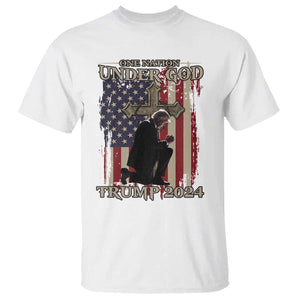 Trump Won 2024 T Shirt One Nation Under God TS09 White Print Your Wear