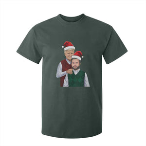 Funny Christmas Trump Vance 2024 T Shirt For Kid Brothers Parody Bros TS09 Dark Forest Green Print Your Wear