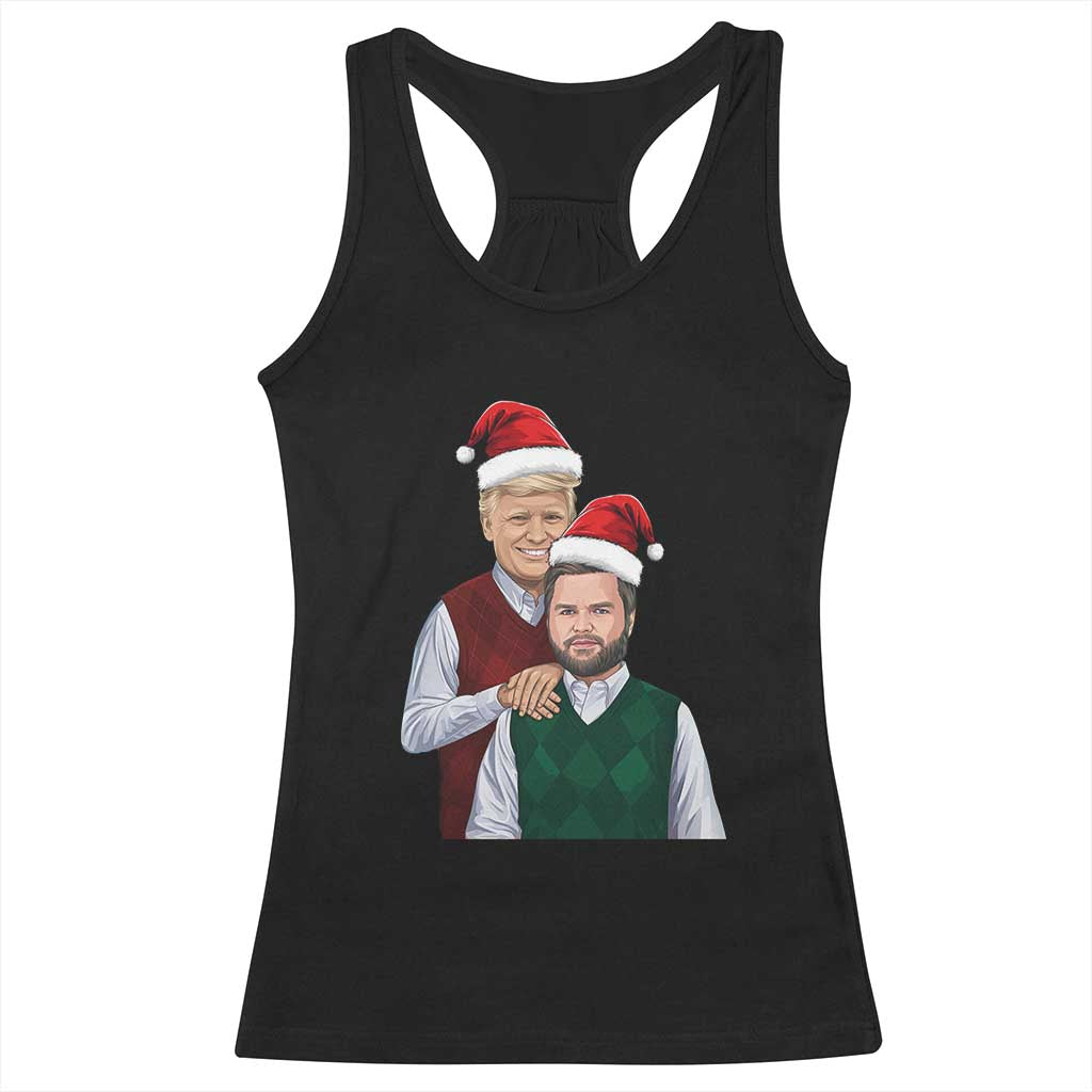 Funny Christmas Trump Vance 2024 Racerback Tank Top Brothers Parody Bros TS09 Black Print Your Wear