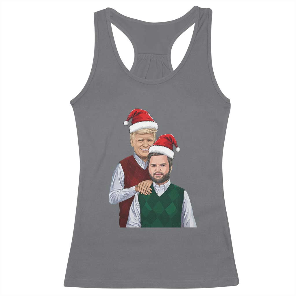 Funny Christmas Trump Vance 2024 Racerback Tank Top Brothers Parody Bros TS09 Charcoal Print Your Wear