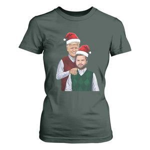 Funny Christmas Trump Vance 2024 T Shirt For Women Brothers Parody Bros TS09 Dark Forest Green Print Your Wear