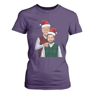 Funny Christmas Trump Vance 2024 T Shirt For Women Brothers Parody Bros TS09 Purple Print Your Wear