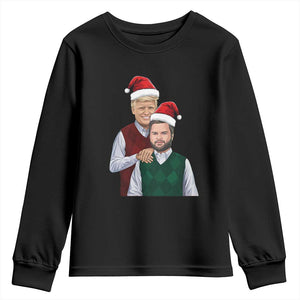 Funny Christmas Trump Vance 2024 Youth Sweatshirt Brothers Parody Bros TS09 Black Print Your Wear
