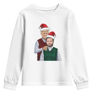 Funny Christmas Trump Vance 2024 Youth Sweatshirt Brothers Parody Bros TS09 White Print Your Wear