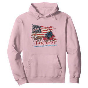 Christmas Trump Hoodie Believe In The Magic Of America Make Christmas Great Again TS09 Light Pink Print Your Wear