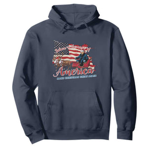 Christmas Trump Hoodie Believe In The Magic Of America Make Christmas Great Again TS09 Navy Print Your Wear