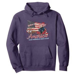 Christmas Trump Hoodie Believe In The Magic Of America Make Christmas Great Again TS09 Purple Print Your Wear