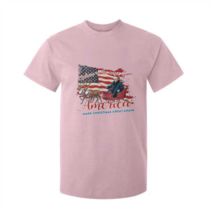 Christmas Trump T Shirt For Kid Believe In The Magic Of America Make Christmas Great Again TS09 Light Pink Print Your Wear