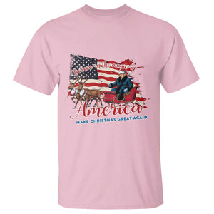 Christmas Trump T Shirt Believe In The Magic Of America Make Christmas Great Again TS09 Light Pink Print Your Wear