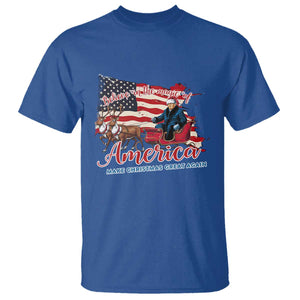 Christmas Trump T Shirt Believe In The Magic Of America Make Christmas Great Again TS09 Royal Blue Print Your Wear