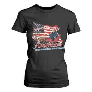Christmas Trump T Shirt For Women Believe In The Magic Of America Make Christmas Great Again TS09 Black Print Your Wear