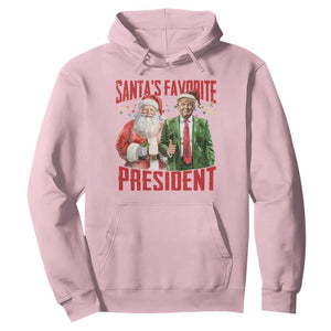Christmas Trump Hoodie Santa's Favorite President TS09 Light Pink Print Your Wear