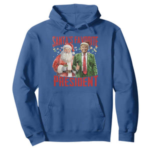 Christmas Trump Hoodie Santa's Favorite President TS09 Royal Blue Print Your Wear