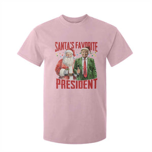 Christmas Trump T Shirt For Kid Santa's Favorite President TS09 Light Pink Print Your Wear