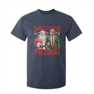 Christmas Trump T Shirt For Kid Santa's Favorite President TS09 Navy Print Your Wear
