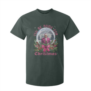 Christmas Trump T Shirt For Kid I'll Be Home For Christmas Coquette TS09 Dark Forest Green Print Your Wear