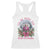Christmas Trump Racerback Tank Top I'll Be Home For Christmas Coquette TS09 White Print Your Wear