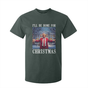 Christmas Trump T Shirt For Kid I'll Be Home For Christmas TS09 Dark Forest Green Print Your Wear