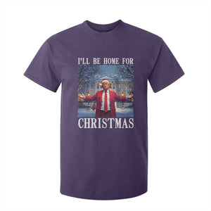 Christmas Trump T Shirt For Kid I'll Be Home For Christmas TS09 Purple Print Your Wear