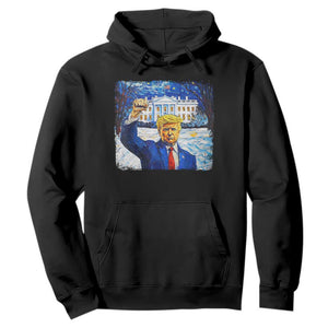 Trump 2024 Hoodie Christmas Starry Night Vincent Van Gogh TS09 Black Print Your Wear