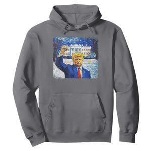 Trump 2024 Hoodie Christmas Starry Night Vincent Van Gogh TS09 Charcoal Print Your Wear
