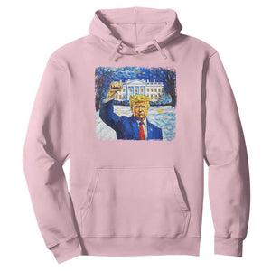 Trump 2024 Hoodie Christmas Starry Night Vincent Van Gogh TS09 Light Pink Print Your Wear