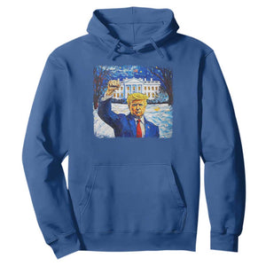 Trump 2024 Hoodie Christmas Starry Night Vincent Van Gogh TS09 Royal Blue Print Your Wear