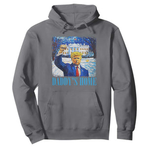 Trump 2024 Hoodie Daddy's Home Starry Night Christmas TS09 Charcoal Print Your Wear