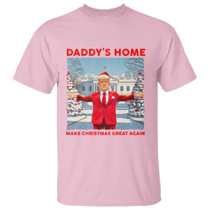 Christmas Trump T Shirt Daddy's Home Make Christmas Great Again TS09 Light Pink Print Your Wear