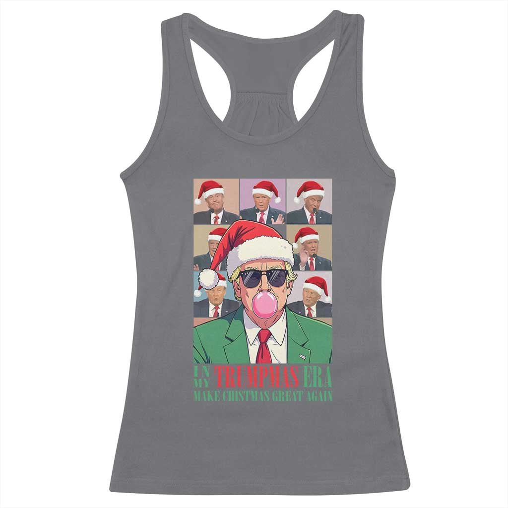 Christmas Trump Racerback Tank Top Trump Era Make Christmas Great Again TS09 Charcoal Print Your Wear