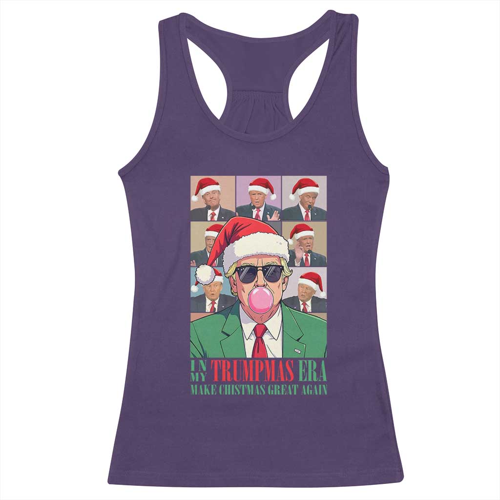 Christmas Trump Racerback Tank Top Trump Era Make Christmas Great Again TS09 Purple Print Your Wear