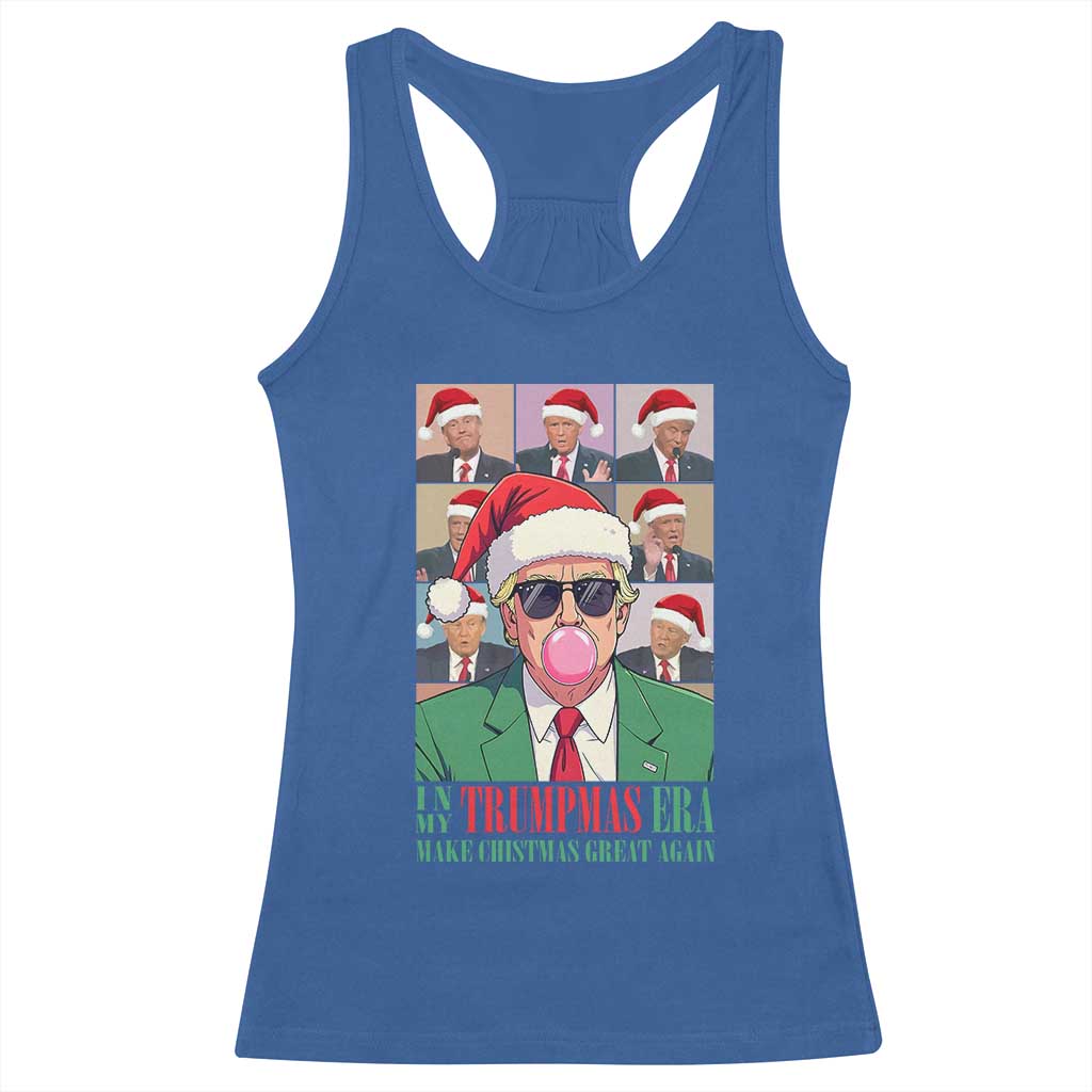 Christmas Trump Racerback Tank Top Trump Era Make Christmas Great Again TS09 Royal Blue Print Your Wear