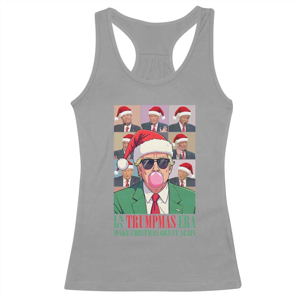 Christmas Trump Racerback Tank Top Trump Era Make Christmas Great Again TS09 Sport Gray Print Your Wear
