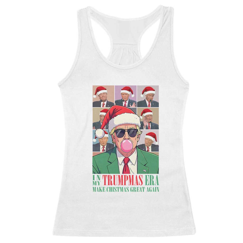 Christmas Trump Racerback Tank Top Trump Era Make Christmas Great Again TS09 White Print Your Wear