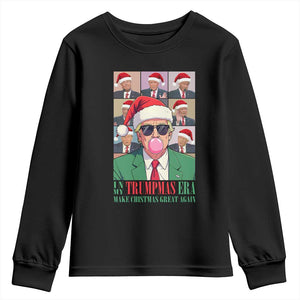 Christmas Trump Youth Sweatshirt Trump Era Make Christmas Great Again TS09 Black Print Your Wear
