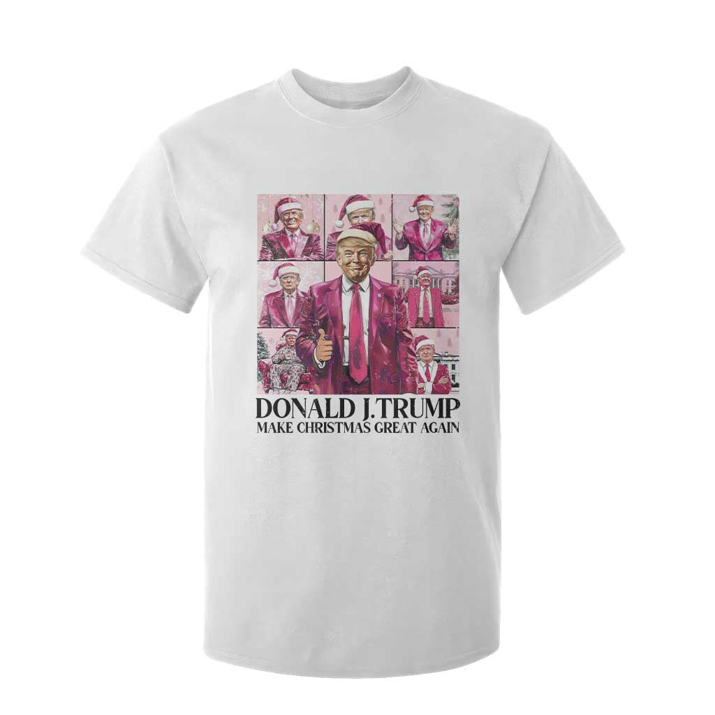 Christmas Trump T Shirt For Kid Pink Trump Era Make Christmas Great Again TS09 White Print Your Wear