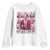 Christmas Trump Youth Sweatshirt Pink Trump Era Make Christmas Great Again TS09 White Print Your Wear
