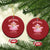 Funny Pink Trump Girl Christmas Ornament But Daddy I Love Him Cowboy Trump My President TS09 Circle Red Print Your Wear