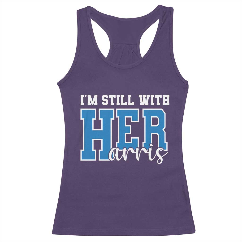 Kamala Supporter Racerback Tank Top I'm Still With Her Harris TS09 Purple Print Your Wear