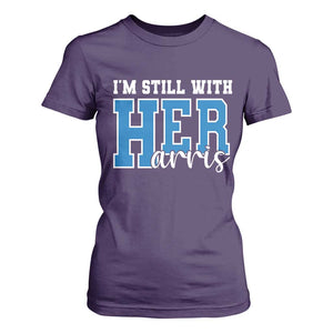 Kamala Supporter T Shirt For Women I'm Still With Her Harris TS09 Purple Print Your Wear