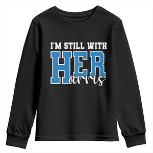 Kamala Supporter Youth Sweatshirt I'm Still With Her Harris TS09 Black Print Your Wear