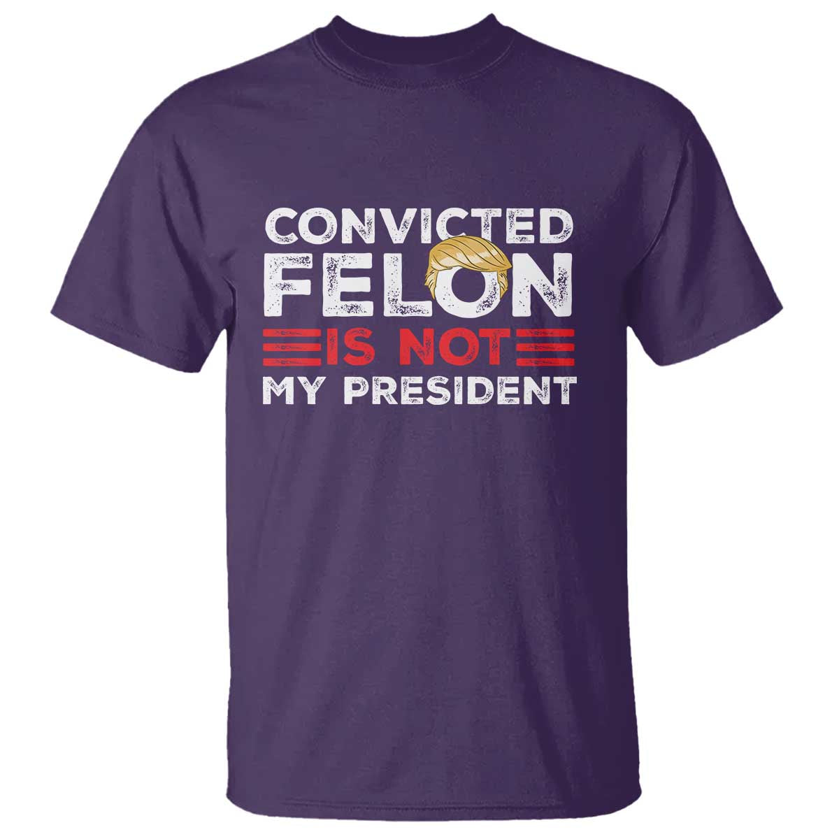Convicted Felin Is Not My President T Shirt TS09 Purple Print Your Wear