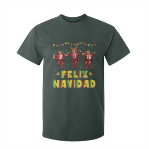 Funny Mexico Xmas Trump T Shirt For Kid Feliz Navidad Trump Dancing TS09 Dark Forest Green Print Your Wear